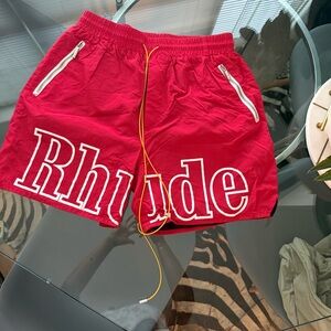 Replica Rhude Bold Red Shorts